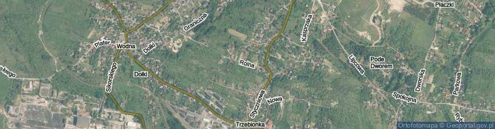 Zdjęcie satelitarne Rolna ul.