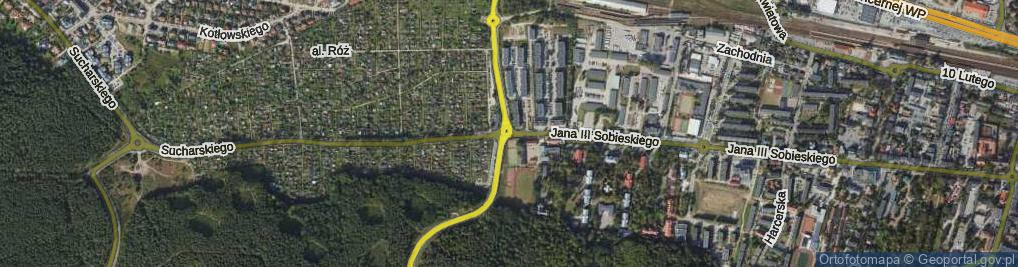 Zdjęcie satelitarne Rondo Pruszkowskiego Kazimierza, płk. rondo.