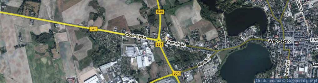 Zdjęcie satelitarne Rondo Chełmińskie rondo.