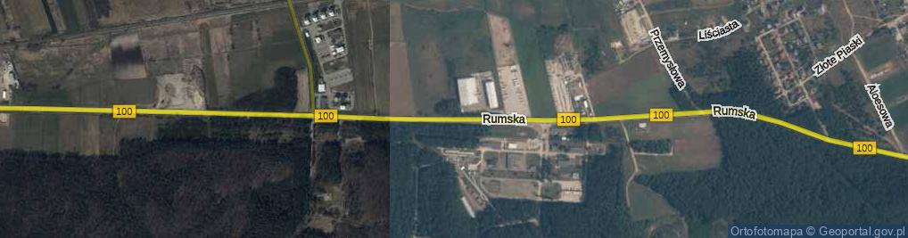 Zdjęcie satelitarne Rumska ul.