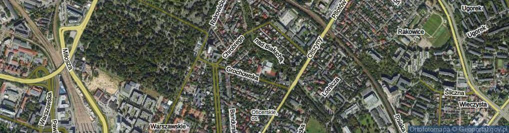 Zdjęcie satelitarne Rusałek ul.