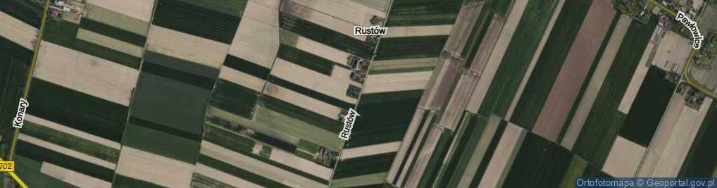 Zdjęcie satelitarne Rustów ul.