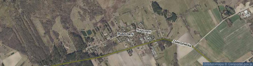 Zdjęcie satelitarne Ruszczany ul.
