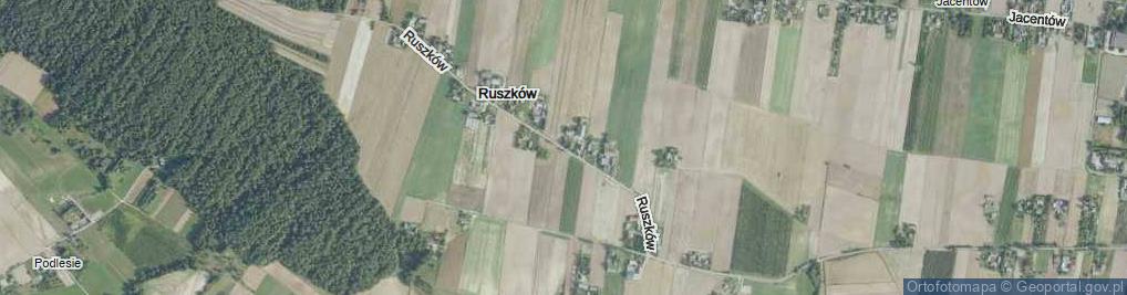 Zdjęcie satelitarne Ruszków ul.
