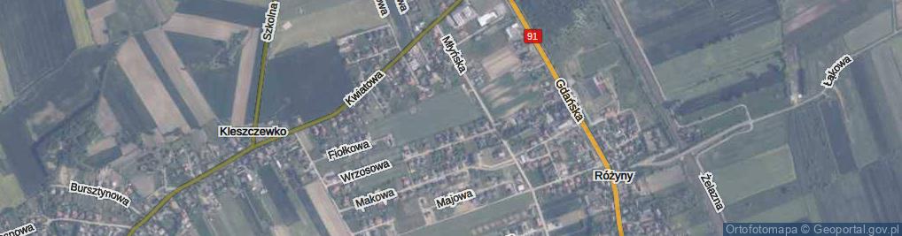 Zdjęcie satelitarne Rubinowa ul.