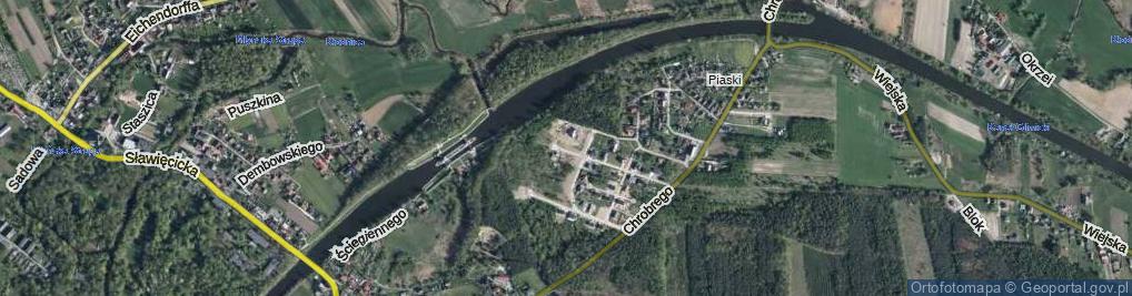 Zdjęcie satelitarne Rubinowa ul.