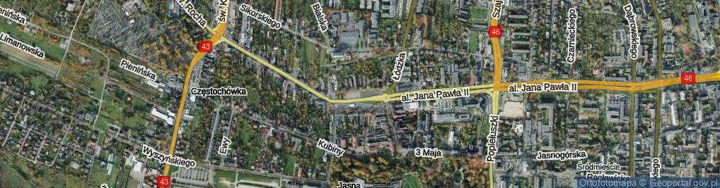 Zdjęcie satelitarne Rynek Wieluński ul.