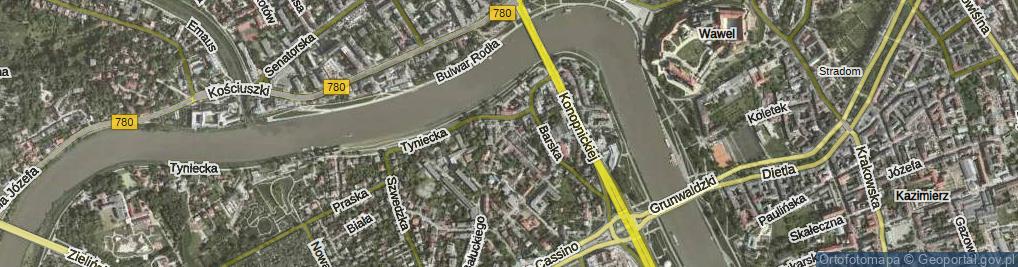Zdjęcie satelitarne Rynek Dębnicki ul.