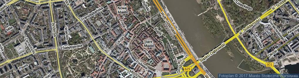 Zdjęcie satelitarne Rynek Starego Miasta ul.