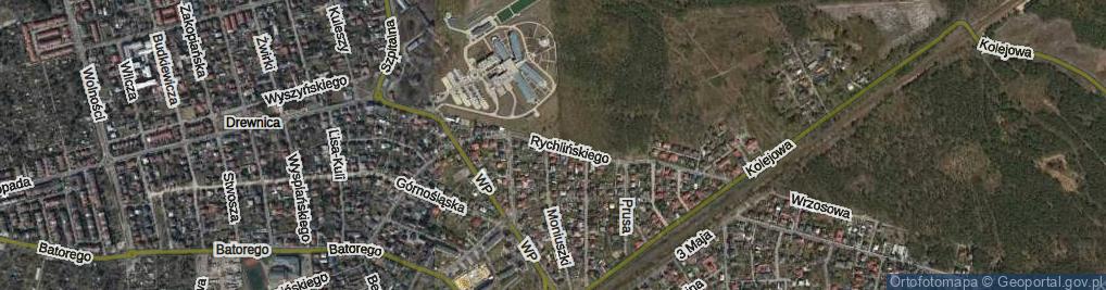 Zdjęcie satelitarne Rychlińskiego Karola ul.
