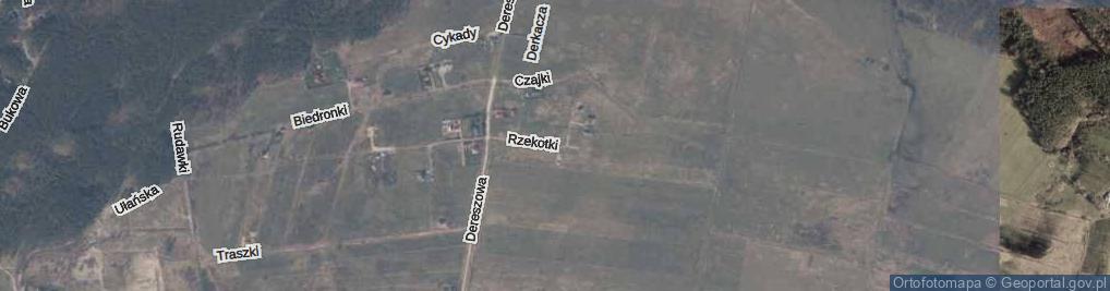 Zdjęcie satelitarne Rzekotki ul.
