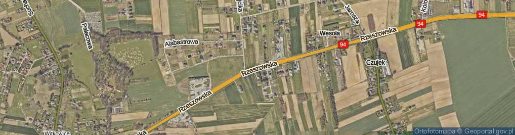 Zdjęcie satelitarne Rzeszowska ul.