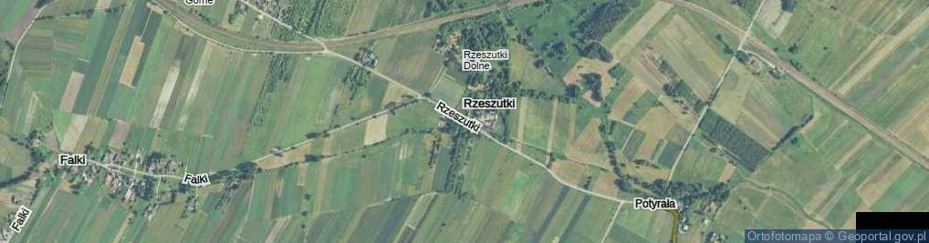 Zdjęcie satelitarne Rzeszutki ul.