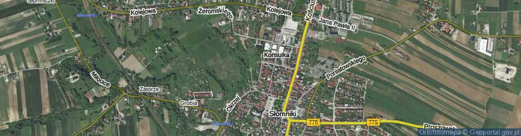 Zdjęcie satelitarne Rzemieślnicza ul.