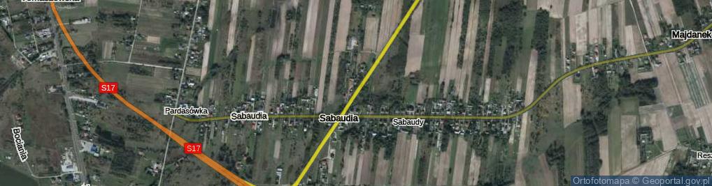 Zdjęcie satelitarne Sabaudia ul.