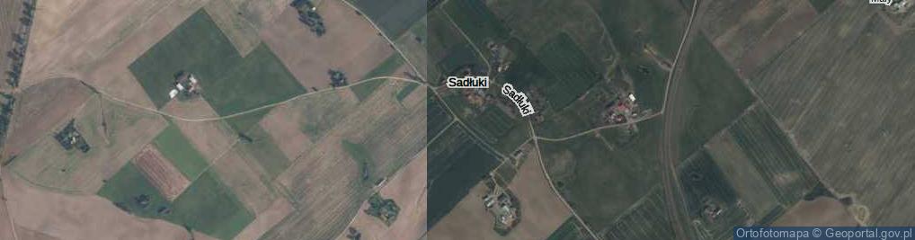 Zdjęcie satelitarne Sadłuki ul.