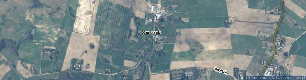 Zdjęcie satelitarne Samborek ul.