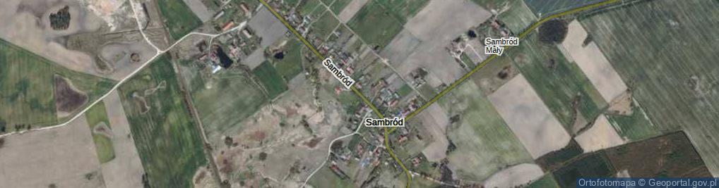 Zdjęcie satelitarne Sambród ul.