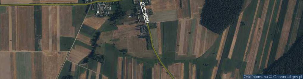 Zdjęcie satelitarne Sawice-Wieś ul.