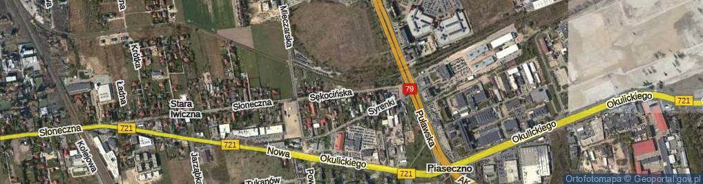 Zdjęcie satelitarne Sękocińska ul.