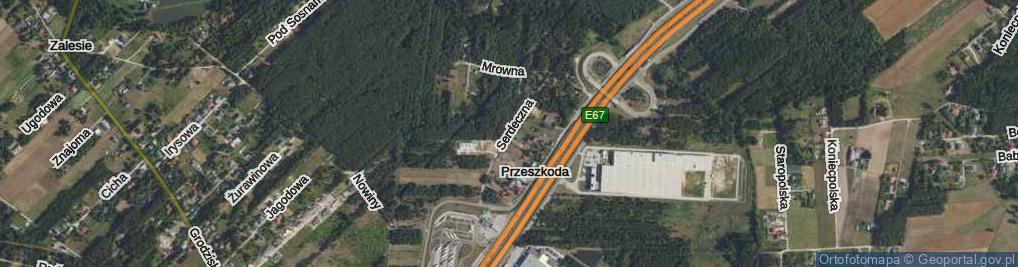 Zdjęcie satelitarne Serdeczna ul.
