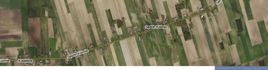 Zdjęcie satelitarne Sędzin-Kolonia ul.