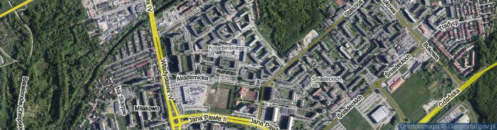 Zdjęcie satelitarne Sierpińskiego Wacława ul.