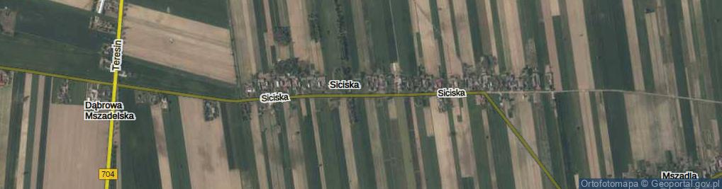 Zdjęcie satelitarne Siciska ul.