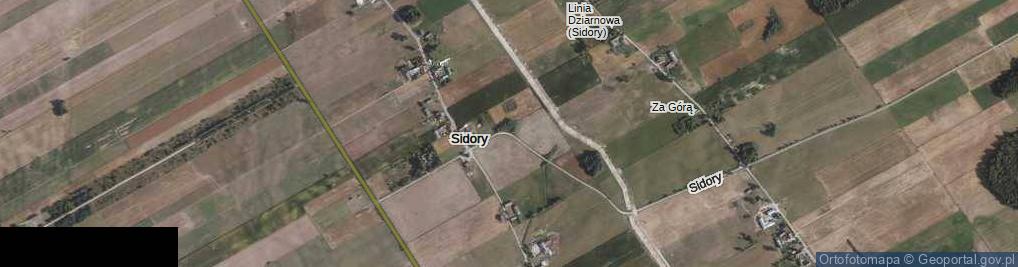 Zdjęcie satelitarne Sidory ul.