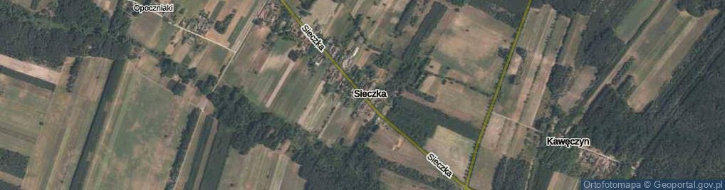 Zdjęcie satelitarne Sieczka ul.