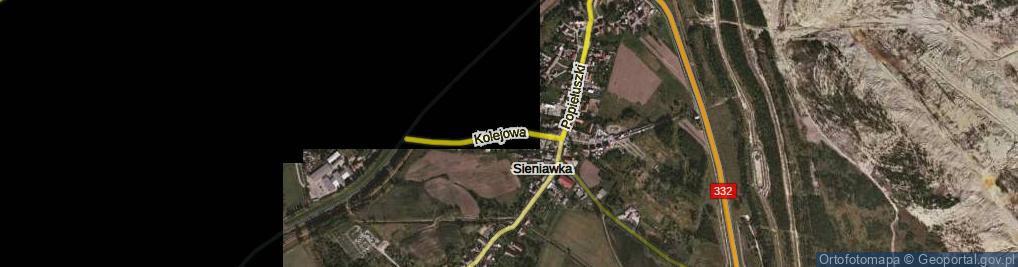 Zdjęcie satelitarne Sieniawka-Zittau ul.