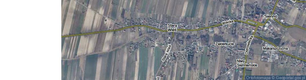 Zdjęcie satelitarne Sienno ul.