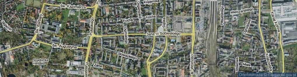 Zdjęcie satelitarne Skwer Sybiraków skw.