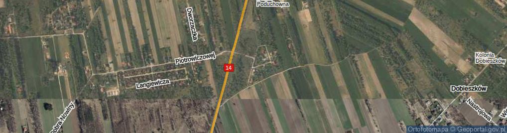 Zdjęcie satelitarne Skowronków ul.