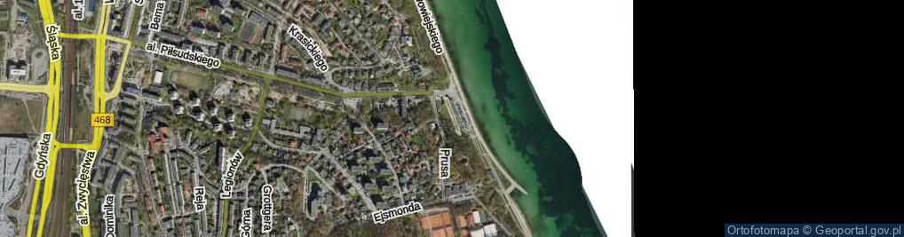 Zdjęcie satelitarne Skwer Arki Gdynia skw.
