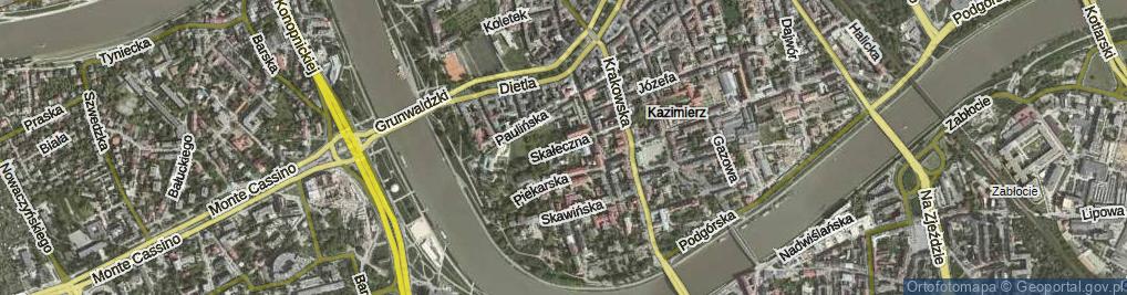Zdjęcie satelitarne Skałeczna ul.