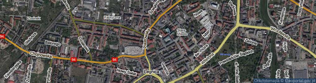 Zdjęcie satelitarne Skwer Pałki Franciszka skw.