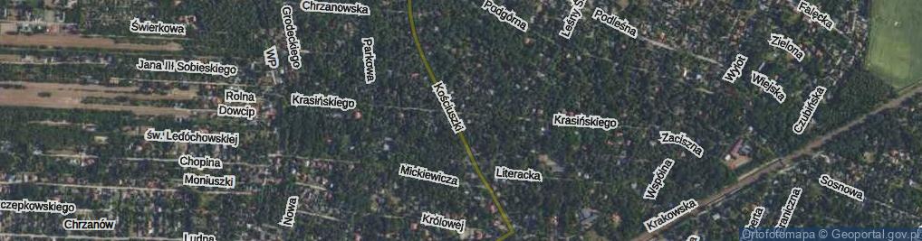 Zdjęcie satelitarne Skwer Armii Krajowej skw.