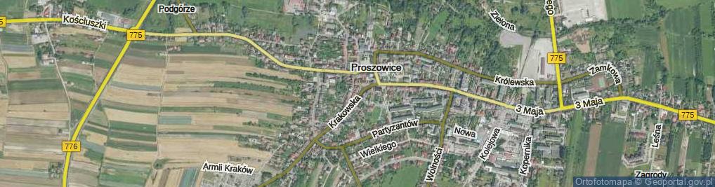 Zdjęcie satelitarne Skwer Pawłowskiego Józefa, bł. ks. skw.