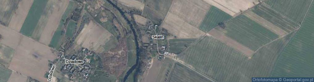 Zdjęcie satelitarne Skalin ul.