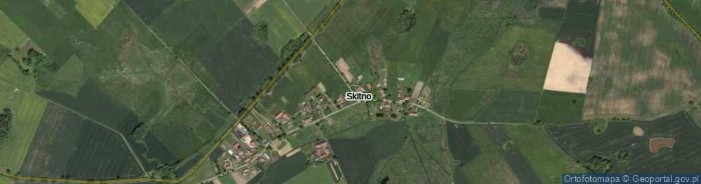 Zdjęcie satelitarne Skitno ul.