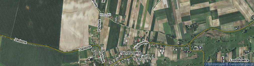 Zdjęcie satelitarne Skrzeszowice ul.