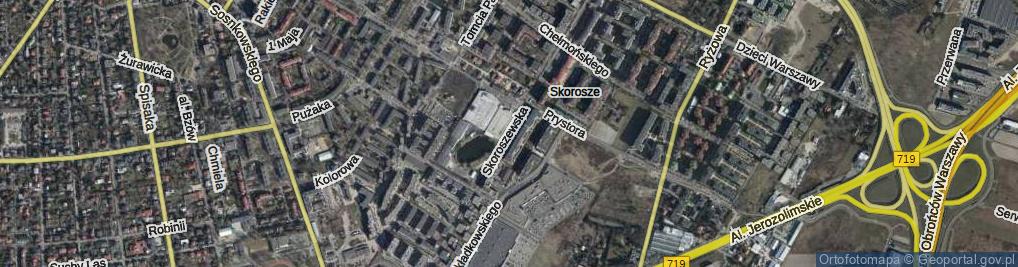 Zdjęcie satelitarne Skoroszewska ul.