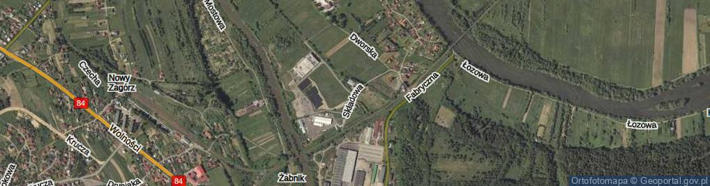 Zdjęcie satelitarne Składowa ul.