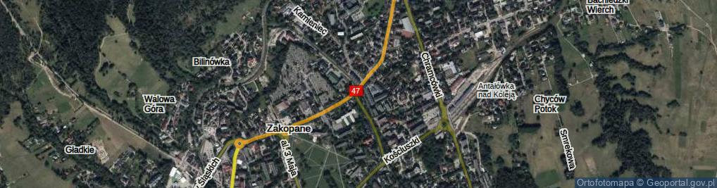 Zdjęcie satelitarne Skwer Conrada-Korzeniowskiego Józefa skw.