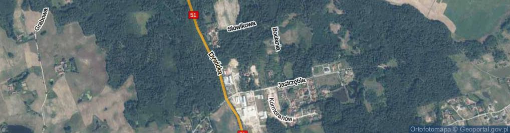 Zdjęcie satelitarne Skowronka ul.