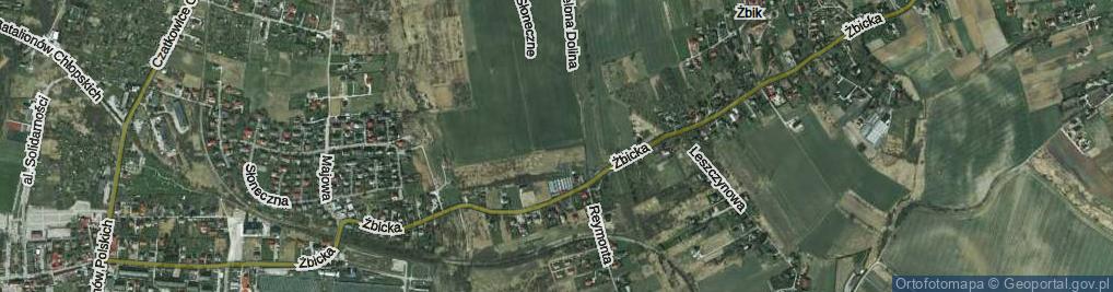 Zdjęcie satelitarne Słoneczne Wzgórze ul.