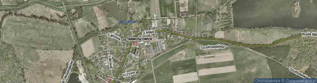 Zdjęcie satelitarne Sławoszowice ul.