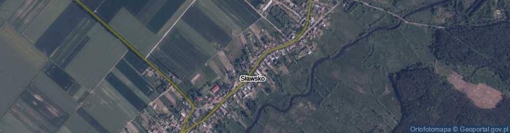 Zdjęcie satelitarne Sławsko ul.