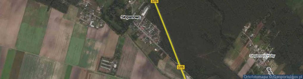 Zdjęcie satelitarne Słopanowo ul.